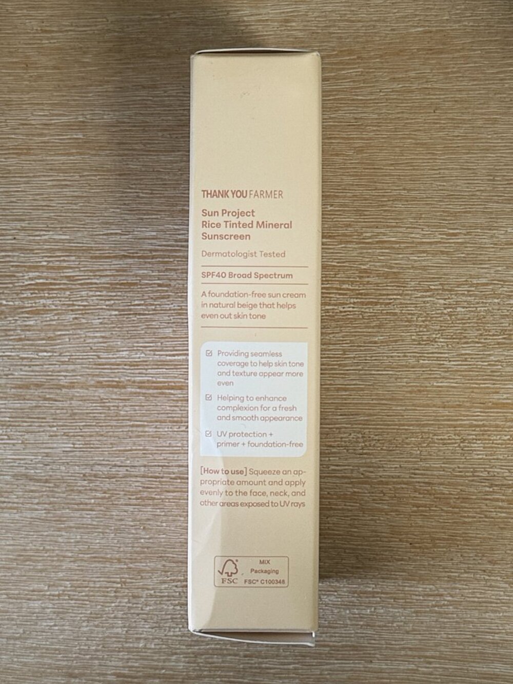 Thank You Farmer Rice Tinted Mineral Sunscreen SPF 40 1.69 fl oz NWT EXP 11/2027 - Picture 6 of 8